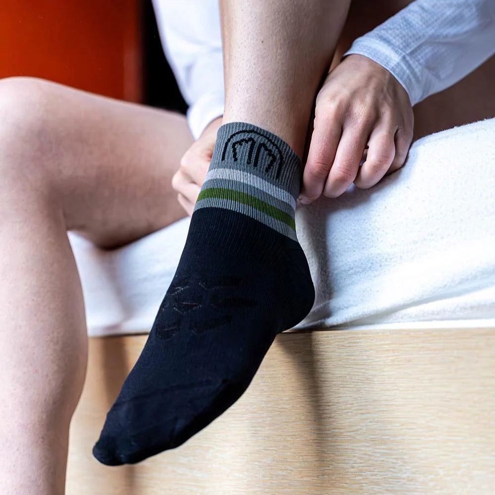 Running socks - Run Anatomic Light Ankle black/dark grey