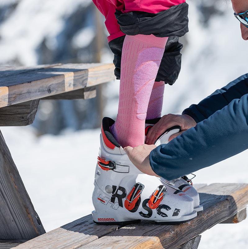 Skisocken - Ski Merino Junior rosa/violett