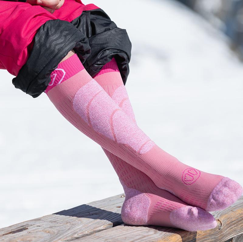 Skisocken - Ski Merino Junior rosa/violett