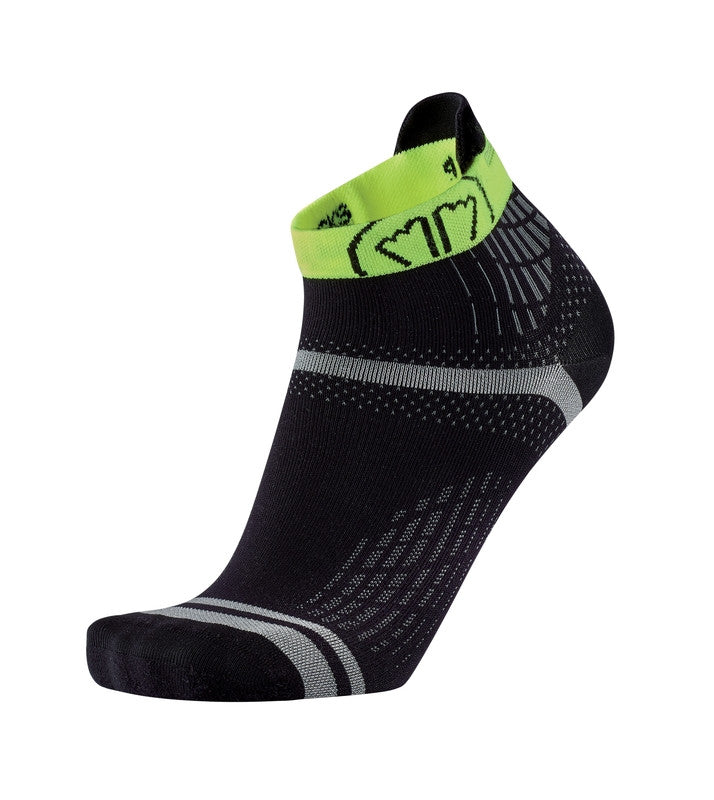 Run Feel socks + Ultralight Run Calf sleeves black/yellow