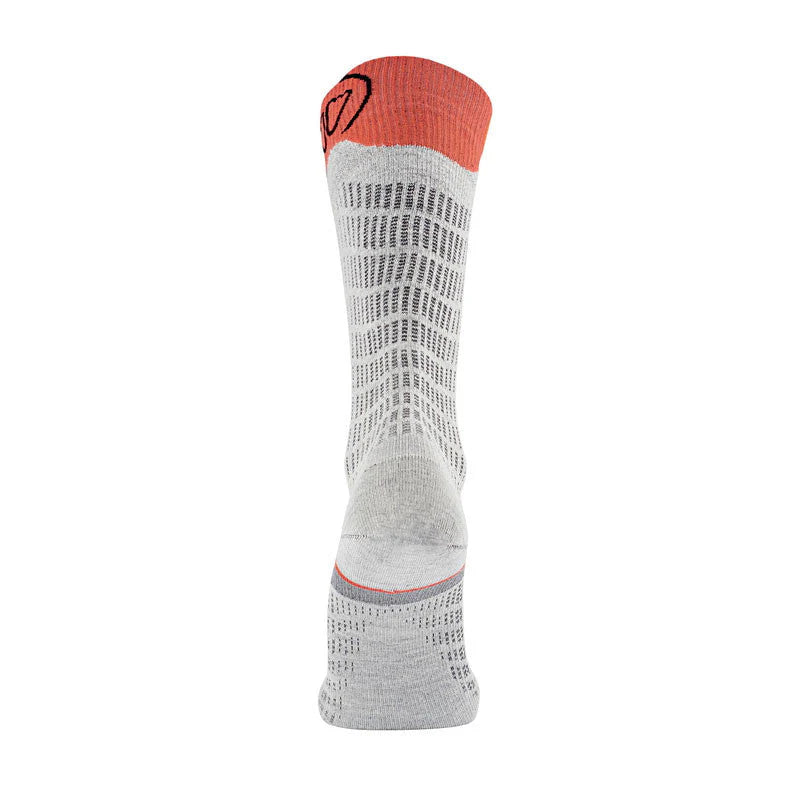 SKI MERINO PERFORMANCE GREY/CORAL WOMEN