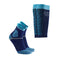 Lot chaussettes Trail Protect + manchons Ultralight Run Calf bleu/turquoise